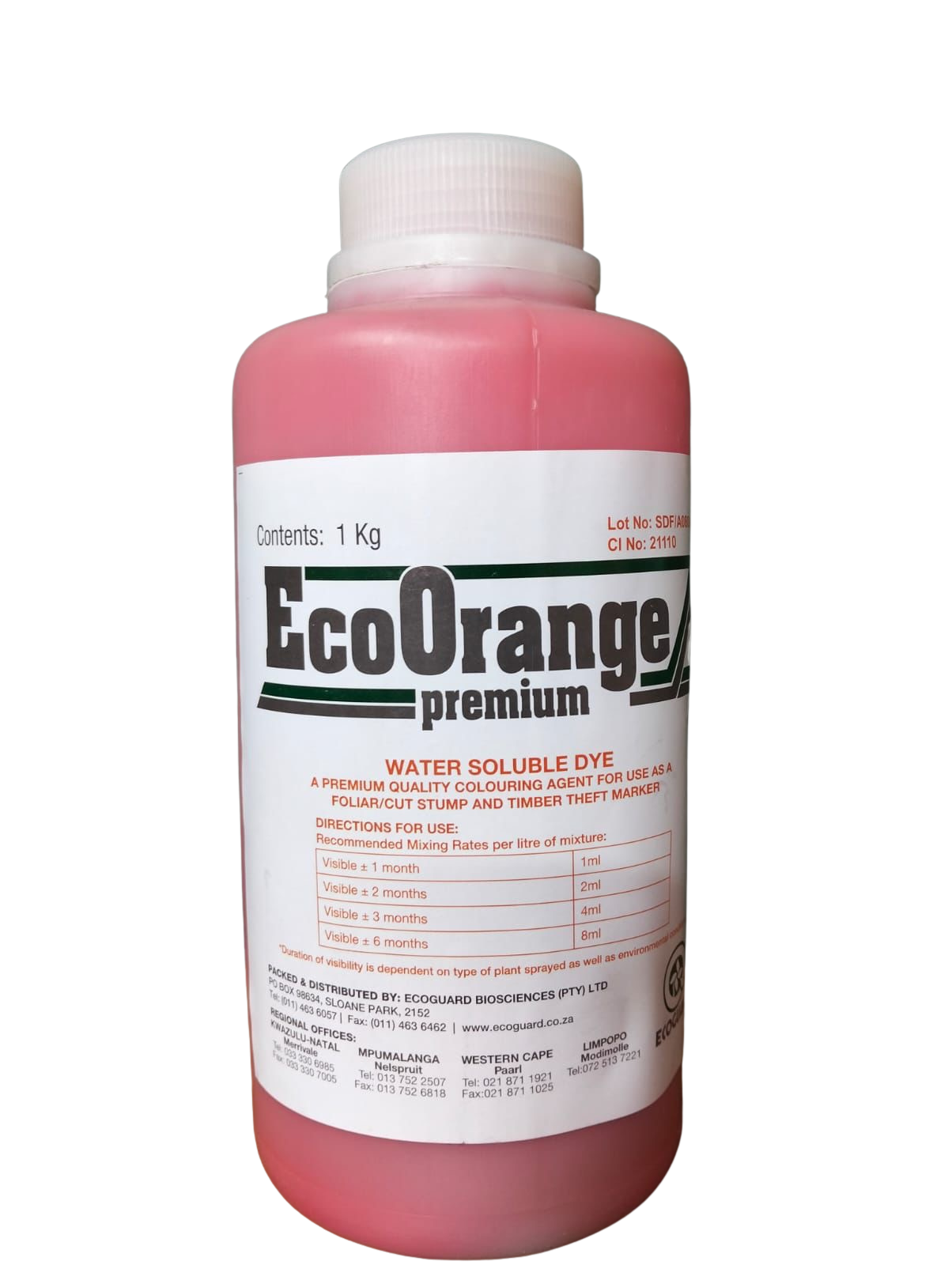 EcoOrange Premium Water Soluble Dye 1kg