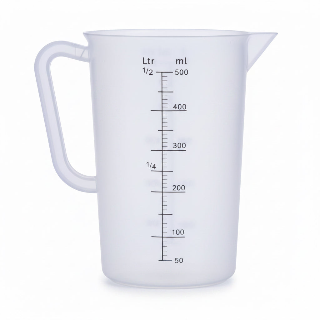 500ml translucent polypropylene measuring jug