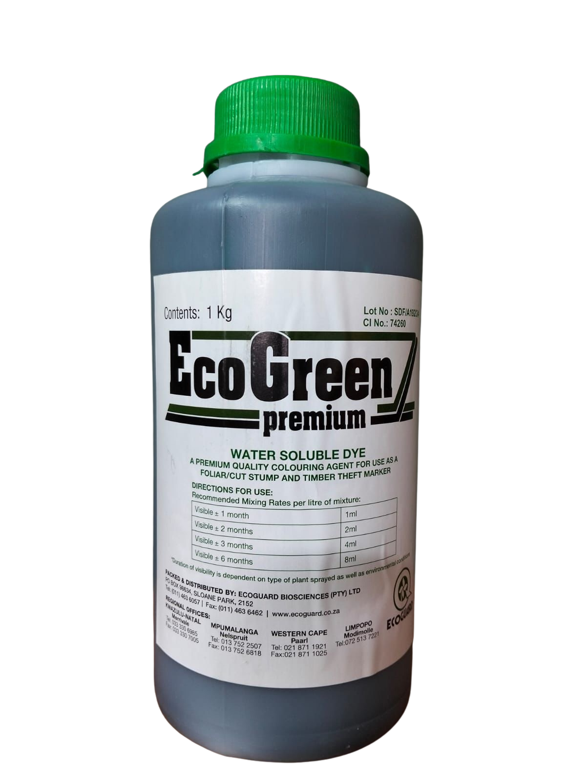 EcoGreen Premium Water Soluble Dye 1kg